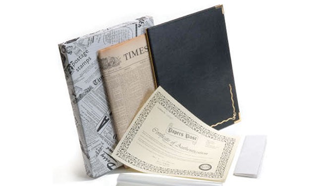 Old Newspapers Birthday Gifts - The Deluxe Newspaper Gift Package from Papers Past